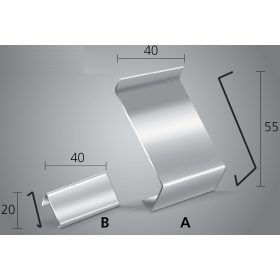   OX Drip toldóprofil Világosszürke vízvető profil erkély teraszszegélyhez RAL7035