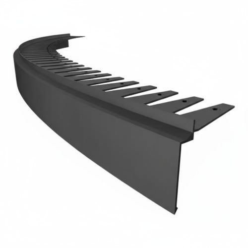 OX Flexi Priamy hajlítható vízvető Antracit erkély terasz élvédő görbíthető flexibilis élzáró teraszszegély RAL7016