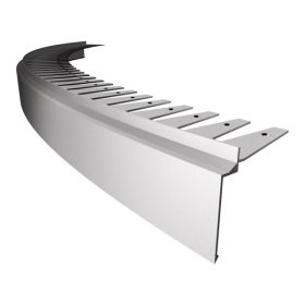   OX Flexi Priamy hajlítható vízvető Natúr alumínium erkély terasz élvédő görbíthető flexibilis élzáró teraszszegély