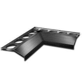   OX Maxi terasz szegély Belső sarok Antracit 25x25 cm derékszög teraszprofil sarokelem RAL 7016