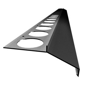   OX Maxi széles terasz szegély 40 mm túlnyúlás Antracit vízvető 2,5 m teraszprofil RAL 7016