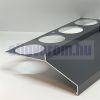 OX Maxi széles terasz szegély 40 mm túlnyúlás Antracit vízvető 2,5 m teraszprofil RAL 7016