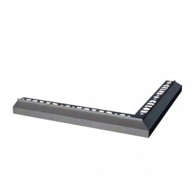 OX Külső sarok Antracit Mini teraszszegély padlólap alá vízvető profil erkély balkon terasz