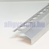 OX Mini teraszszegély Natúr alumínium 20 mm kilógás Padlólap alá vízvető profil 2500 mm