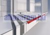 OX Mini teraszszegély szürke alumínium 20 mm kilógás RAL 7035 vízvető profil 2500 mm