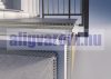 OX Mini teraszszegély szürke alumínium 20 mm kilógás RAL 7035 vízvető profil 2500 mm