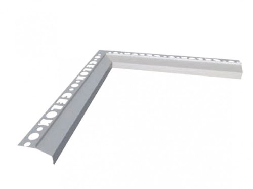 OX Mini teraszszegély Belső sarok Világos szürke RAL 7035