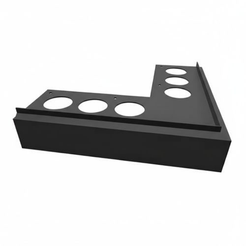 OX Priamy teraszszegély Antracit sarokelem külső sarok vízvető profil erkély balkon terasz 45 mm lelógás RAL7016