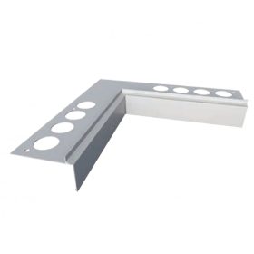   OX Priamy teraszszegély natúr alu sarokelem belső sarok vízvető profil erkély balkon terasz 45 mm lelógás