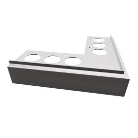   OX Priamy erkélyszegély Külső sarok oldaltakarással Natúr, Barna, Szürke, Antracit  45 mm lelógás Vízvető profil balkon terasz