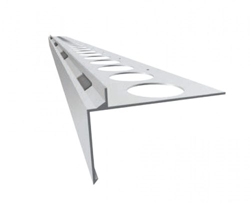 OX Priamy Stone kőszőnyeg kavicsszőnyeg 10x2500 Natúr alu teraszszegély vízvető profil