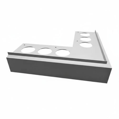 OX Priamy teraszszegély Szinterezett szürke sarokelem külső sarok vízvető profil erkély balkon terasz 45 mm lelógás RAL7035