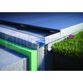   OX RT Magasító toldóelem 1-5 cm emeléshez Szürke RT teraszszegélyhez 70x2000 mm vízvetőhöz