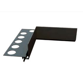   OX RT30 Belső sarokelem magas teraszszegélyhez Antracit 30-70 mm takarás WPC térkő vízvető profil erkély balkon terasz függőfolyosó