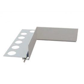   OX RT30 Belső sarokelem magas teraszszegélyhez Szürke 30-70 mm takarás WPC térkő vízvető profil erkély balkon terasz függőfolyosó