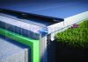 OX RT30 Magas teraszszegély szürke 30 mm magas WPC térkő vízvető profil erkély balkon terasz 1 szál 