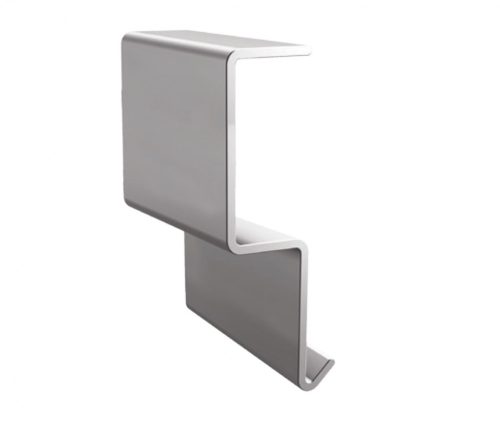 OX RT60 Toldóelem magas teraszszegélyhez Szürke WPC térkő vízvető profil erkély balkon terasz függőfolyosó