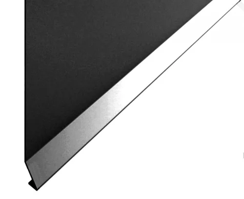 OX Stone-RT erkélyszegélyhez 200 mm magas Antracit oldalfali kiegészítő takaró lemez 1 szál 2 m teraszprofil balkon élvédő