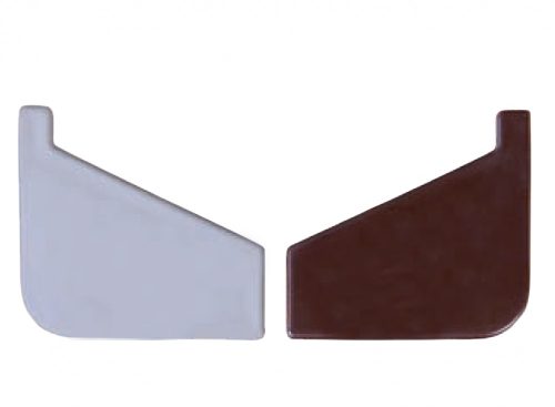 OX Záróelem Drip, Drip Plus és Maxi teraszprofil számára Antracit RAL 7016 A teraszszegély végére illeszthető