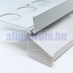   OX Záróelem Drip, Drip Plus és Maxi teraszprofil számára Antracit RAL 7016 A teraszszegély végére illeszthető