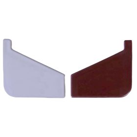   OX Záróelem Drip, Drip Plus és Maxi teraszprofil számára Barna RAL 8028 A teraszszegély végére illeszthető