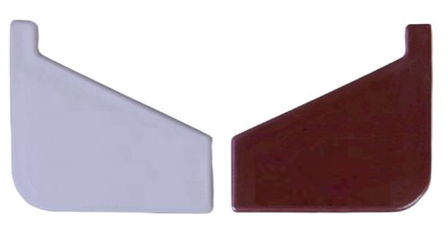 OX Záróelem Drip, Drip Plus és Maxi teraszprofil számára Barna RAL 8028 A teraszszegély végére illeszthető