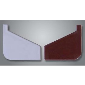   OX Záróelem Drip, Drip Plus és Maxi teraszprofil számára Világosszürke RAL 7035 A teraszszegély végére illeszthető