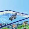 Vízforgató turbina, hullámkeltő akváriumba dupla fejjel 230V 6W
