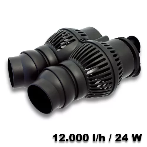 Vízforgató turbina, hullámkeltő akváriumba dupla fejjel 230V 24W 12000 l/h