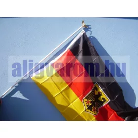   Alumínium zászlórúd, 1,8 méter, fali tartóval, tartós alumínium kivitel