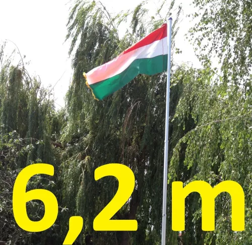 Zászlórúd 6,2 méter hasznos hossza 5,8 m összerakható alumínium zászlóoszlop antennatartó rúd