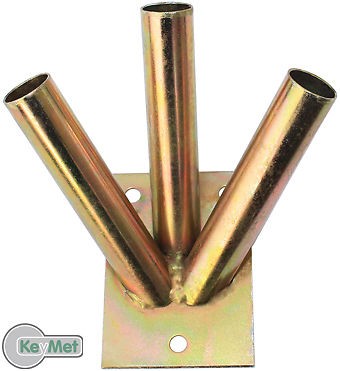 Zászló tartó tripla fali galvanizált, felületkezelt 3 zászló részére zászlótartó falra szerelhető