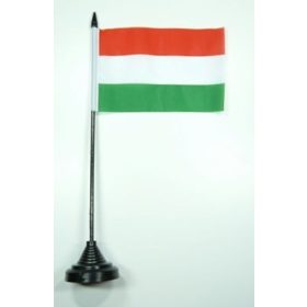 Magyar zászló 10x15 cm asztali tartóval