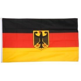   Német zászló címeres, sassal, 90x150 cm kültéri - deutsche Fahne, Flagge Deutschland