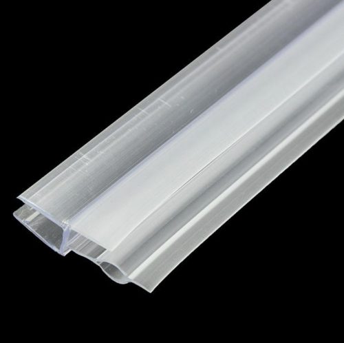 Zuhanykabin üvegajtó vízvető szigetelés 4-6 mm üvegajtóra élvédő dupla füllel 70 cm