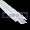 Zuhanykabin üvegajtó vízvető szigetelés 4-6 mm üvegajtóra élvédő dupla füllel 70 cm