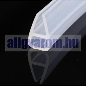   Zuhanykabin üvegajtó vízvető szigetelés 6 mm üvegajtóra élvédő üreges forma 2 méter