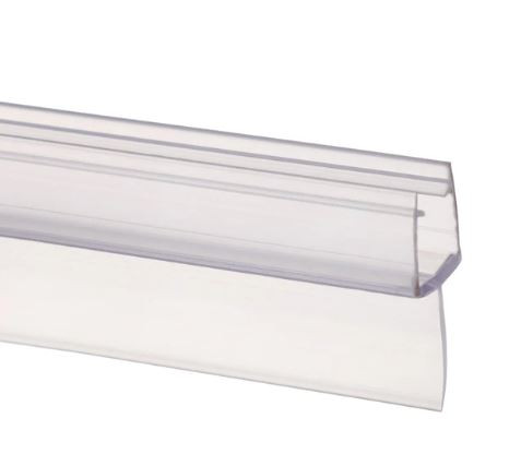 Zuhanykabin üvegajtó vízvető kádparaván szigetelés 2x50 cm hosszú "B" 12 mm üvegajtóra élvédő 100 cm