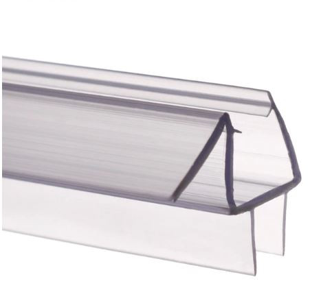 Zuhanykabin üvegajtó vízvető 12 mm kádparaván élvédő 2x50 cm hosszú 100 cm