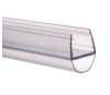 Zuhanykabin üvegajtó vízvető kádparaván szigetelés 2x50 cm "D" 10 mm üvegajtóra élvédő 100 cm