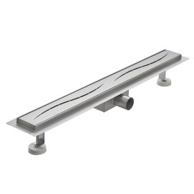   Zuhany összefolyó hullámos zuhanyfolyóka 100 cm rozsdamentes anyagból teljes egészében 