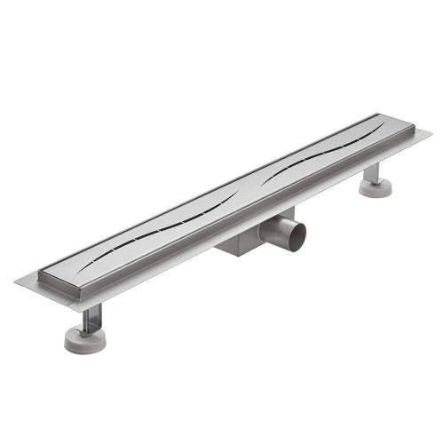 Zuhany összefolyó hullámos zuhanyfolyóka 100 cm rozsdamentes anyagból teljes egészében 