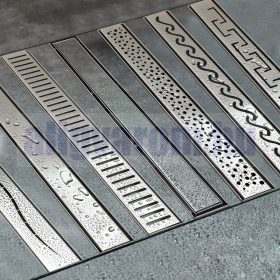   Zuhany összefolyó hullámos zuhanyfolyóka 100 cm rozsdamentes anyagból teljes egészében 