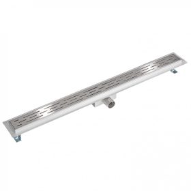   Zuhany összefolyó hosszanti csíkozású zuhanyfolyóka 90 cm rozsdamentes anyagból