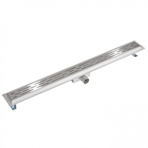 Zuhany összefolyó hosszanti csíkozású zuhanyfolyóka 90 cm rozsdamentes anyagból
