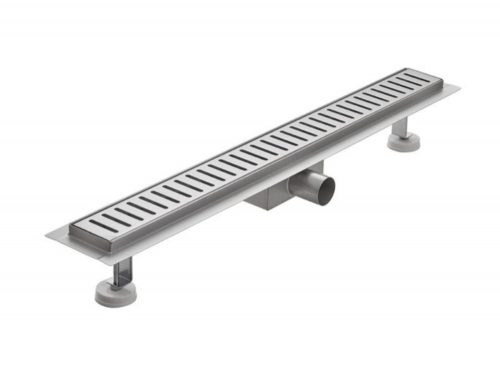  Zuhanyfolyóka 50 cm 100% inox Zuhany összefolyó csíkos Teljes egészében rozsdamentes anyagból