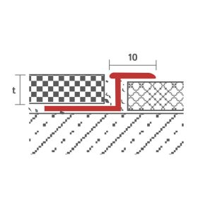 OX Z profil burkolatváltó laminált lap rögzítő 200 cm alumínium ezüst takaró