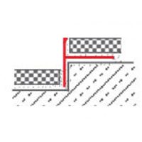 Épített zuhanyzó csempeszegély profil