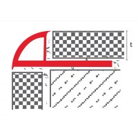 Íves gömbölyű sarokprofil