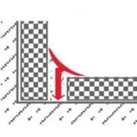 Belső sarok profil szegély